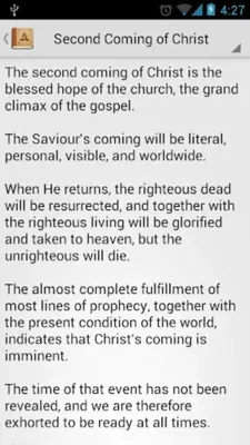 Adventists Beliefs android App screenshot 0